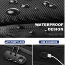 Мужская сумка слинг OZUKO, серая П3196