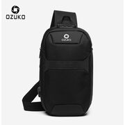 Мужская сумка слинг OZUKO, черная П3199