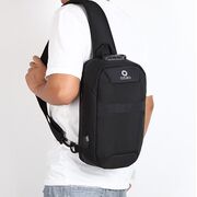 Мужская сумка слинг OZUKO, черная П3199