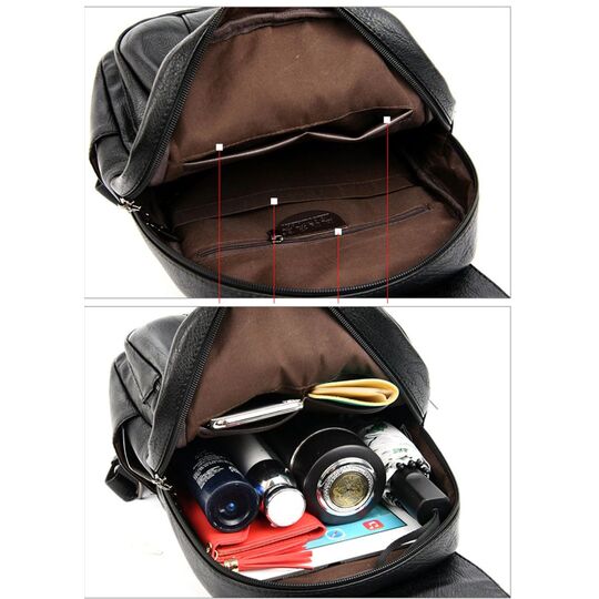 Жіночий рюкзак, коричневий П3203