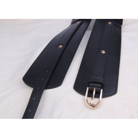 Широкий женский ремень, коричневый П3212