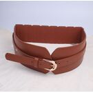 Широкий жіночий ремінь, чорний П3213