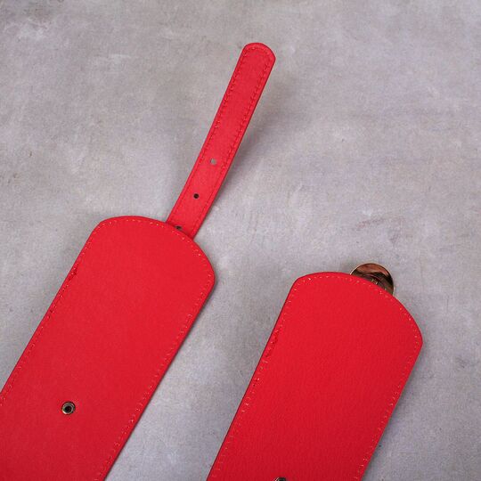 Широкий женский ремень, красный П3214