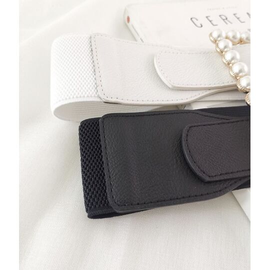 Широкий женский ремень с жемчугом, П3216