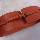 Широкий жіночий ремінь, коричневий П3220