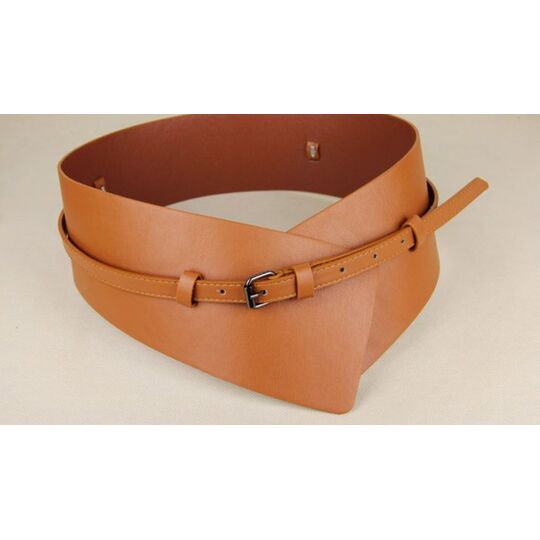 Широкий женский ремень, черный П3221