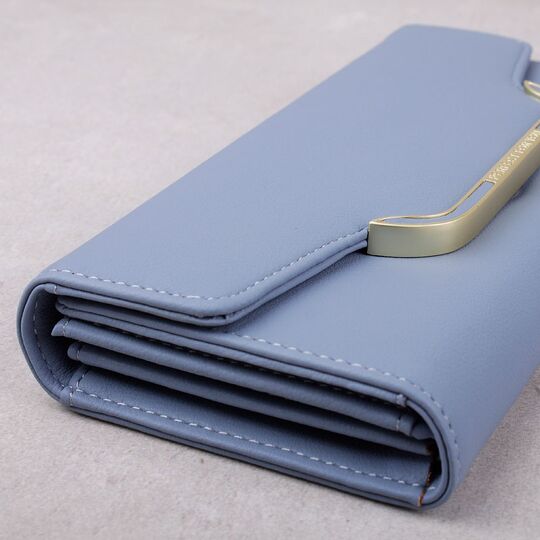 Женский кошелек "WEICHEN", голубой П3226