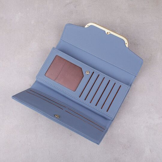 Женский кошелек "WEICHEN", голубой П3226