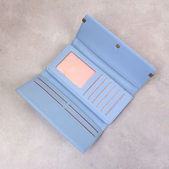 Жіночий гаманець "WEICHEN", блакитний П3234