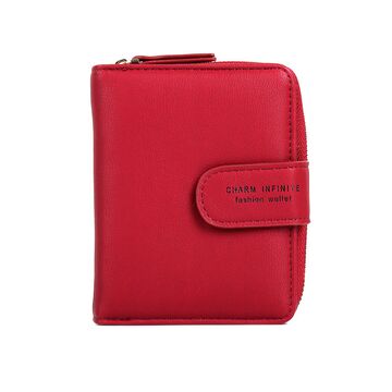 Жіночий гаманець "WEICHEN", червоний П3235