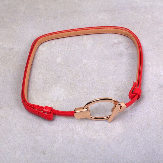 Жіночий ремінь, червоний П3240