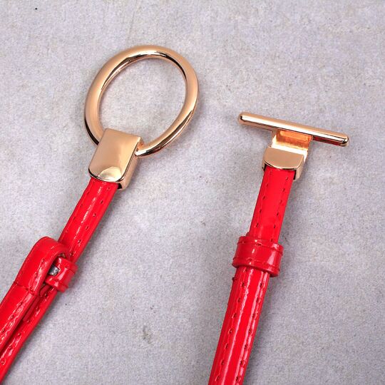 Жіночий ремінь, червоний П3240