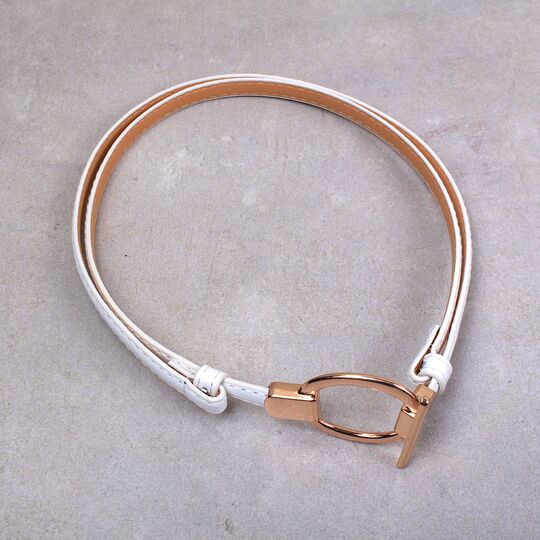 Женский ремень, белый П3242