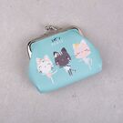 Жіночий гаманець для монет "Коти", П3251