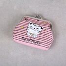 Жіночий гаманець для монет "Коти", П3253