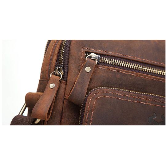 Мужская сумка "KAVIS", коричневая П3261