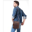 Мужская сумка "KAVIS", коричневая П3262