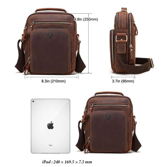 Мужская сумка "KAVIS", коричневая П3262