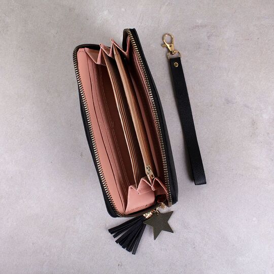 Женский кошелек, черный П3267