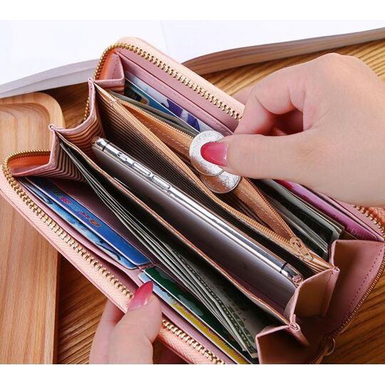 Женский кошелек, голубой П3268