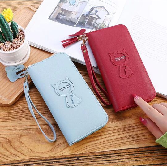 Женский кошелек, голубой П3268