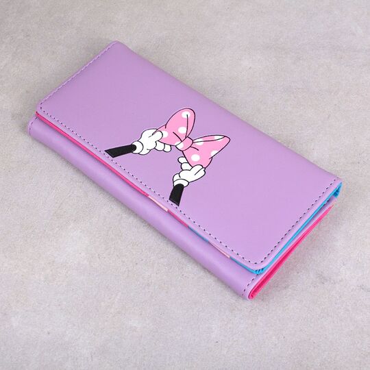 Жіночий гаманець "Мінні Маус", фіолетовий П3274