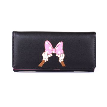Жіночий гаманець "Мінні Маус", чорний П3277