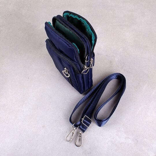 Жіноча сумка клатч, синя П3285