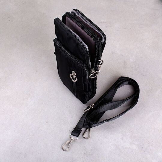 Жіноча сумка клатч, чорна П3287