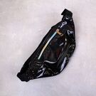 Женская поясная сумка, бананка, черная П3292