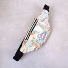 Женская поясная сумка, бананка, золотая П3294