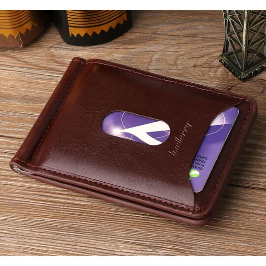 Затиск, гаманець чорний П0231