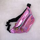Женская поясная сумка, бананка, розовая П3295