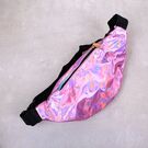 Женская поясная сумка, бананка, розовая П3295