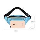 Женская поясная сумка, бананка, белая П3296