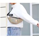 Женская поясная сумка, бананка, белая П3296