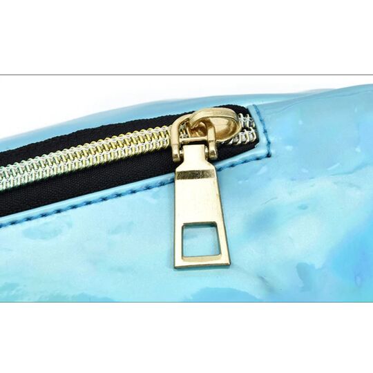 Женская поясная сумка, бананка, белая П3296