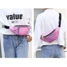 Женская поясная сумка, бананка, белая П3296