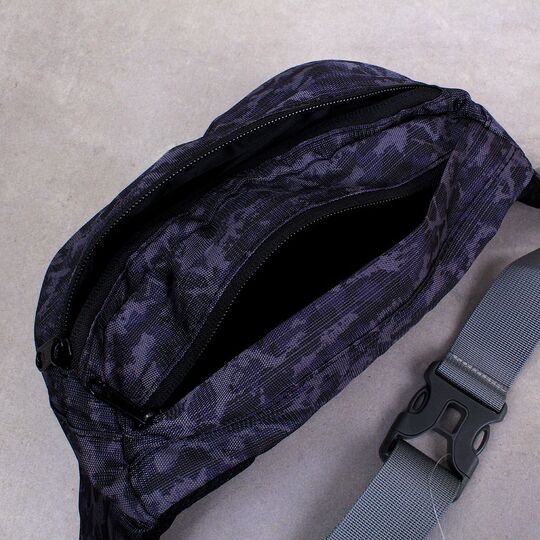 Сумка поясная, бананка, черная П3298 Сумка поясная, бананка, черная П3298