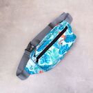 Сумка поясна, бананка, фламінго П3300