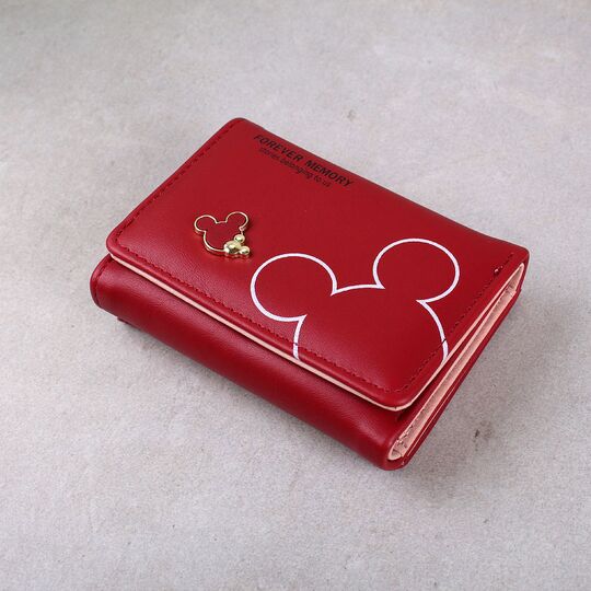 Жіночий гаманець "Міккі Маус", червоний П3302