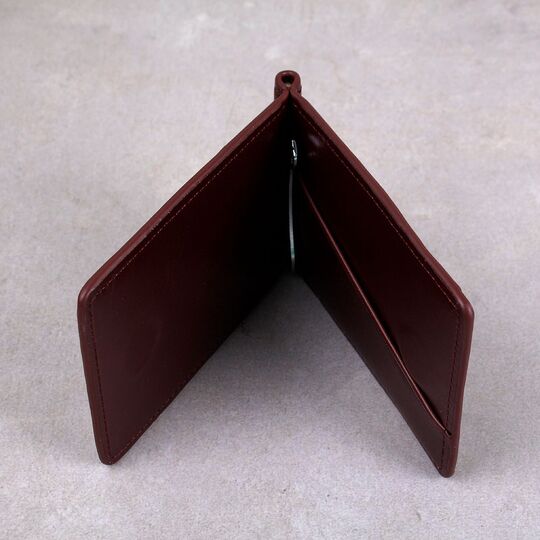 Зажим, кошелек коричневый П0232