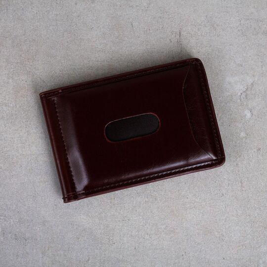 Зажим, кошелек коричневый П0232