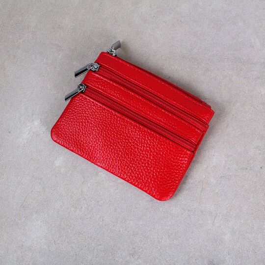 Мини кошелек, красный П3312