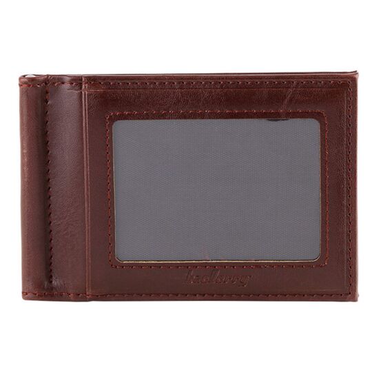 Затиск, гаманець коричневий П0233
