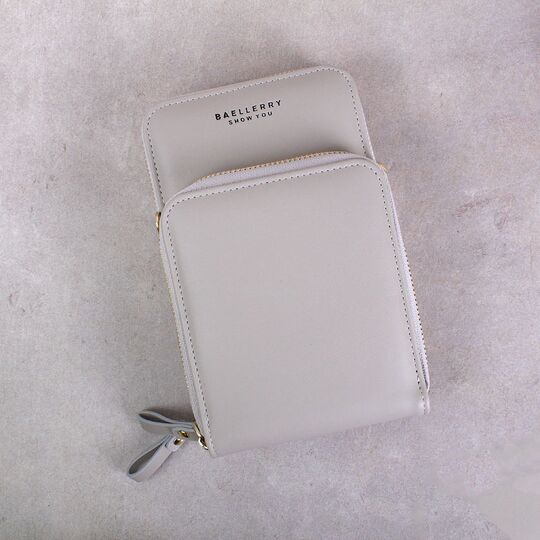 Женская сумка клатч "Baellerry", серая П3334