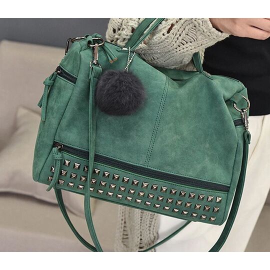 Женская сумка, зеленая - П0236