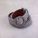 Женский ремень, серый П3351