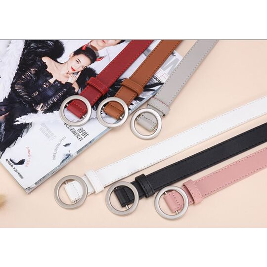 Женский ремень, красный П3352