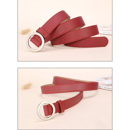 Женский ремень, красный П3352